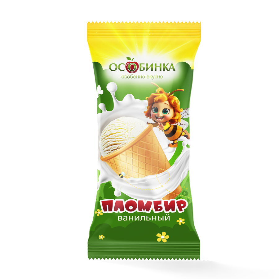 Мороженое пломбир в стаканчике